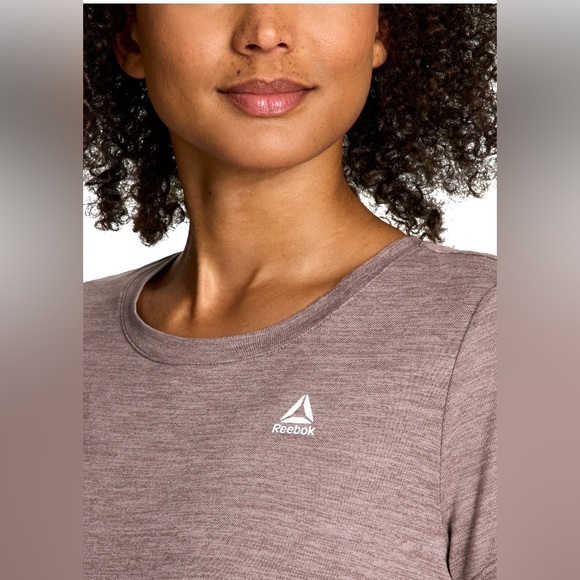 NWT Reebok Women’s Short Sleeve Tee -Purple Dove Heather-Size XS - Picture 4 of 5